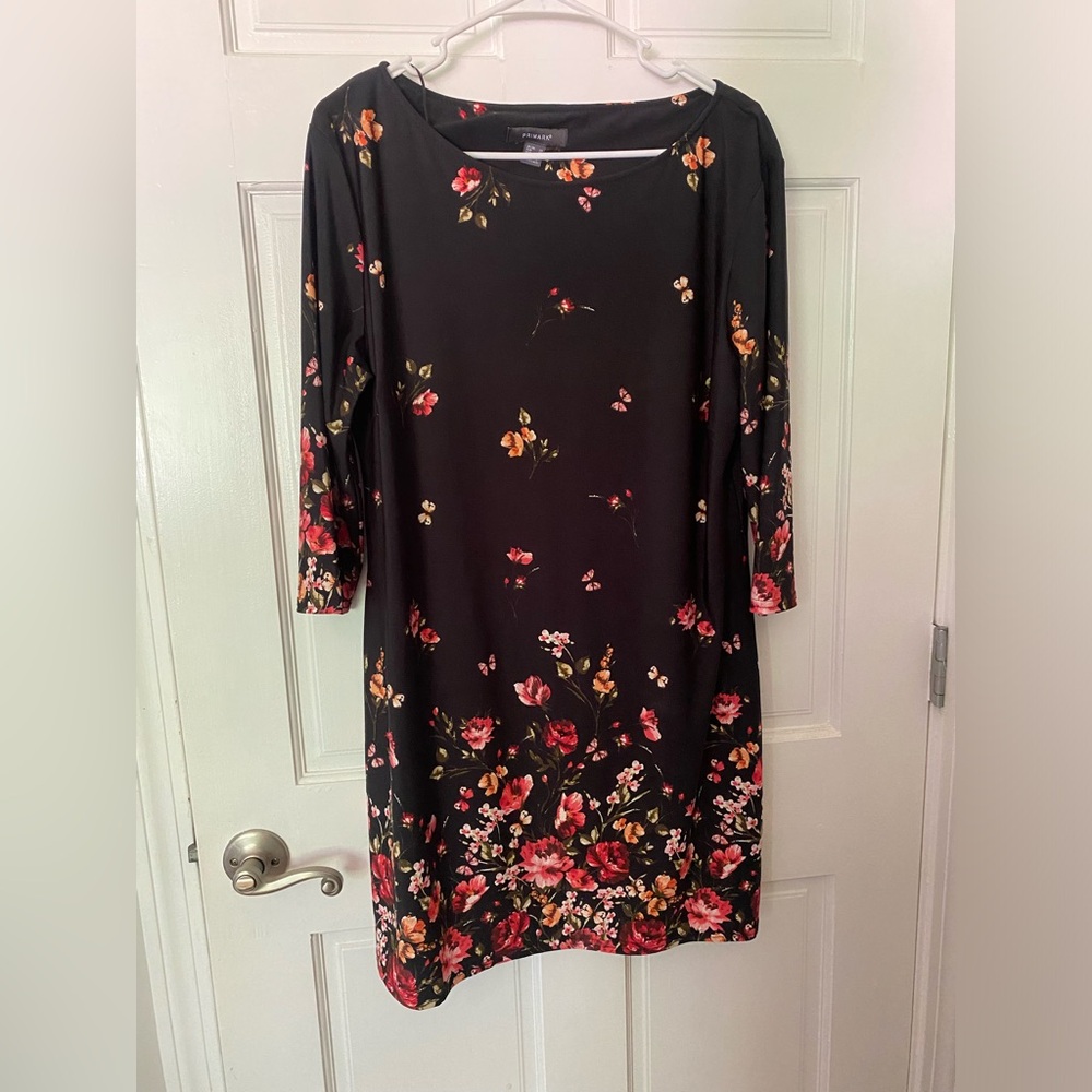 New Without tags Primark Women’s Black Floral Dress Size 16